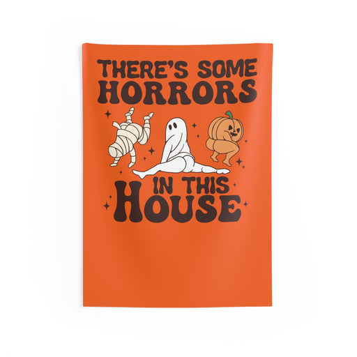 There's some horrors in this house, Halloween (Indoor) Wall Tapestry